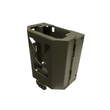 Hiwdkd Protective Case for Cellular Trail Cameras - Fits Flex, Flex-G6, and Flex-S - Lockable Steel Case with Robust Protection, Solar Panel Port & Versatile Mounting Options, SB-500S