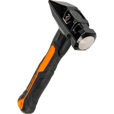 Klein Tools H80602 Sledge Hammer, 2-1/2 Pound Blacksmith Hammer with Fiberglass Handle and Wedge Face, Shock-Resistant Design for Striking and Demolition, Includes Lanyard Hole
