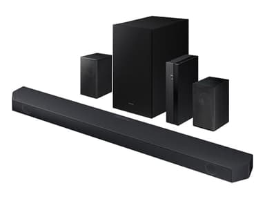 Samsung 5.1 Channel Sound Bar with Wireless Subwoofer Q-Symphony & Dolby Atmos Audio - HW-Q65C/ZA (Renewed)
