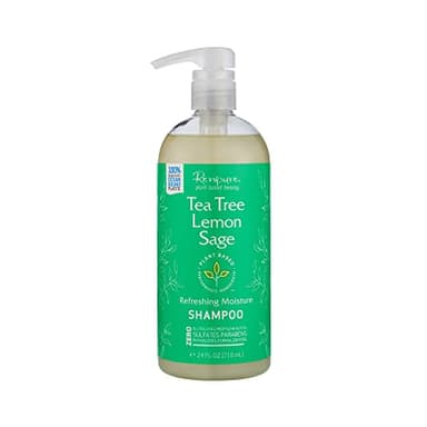 Renpure Plant Based Tea Tree and Rosemary Refresh and Rebalance Shampoo - Soothes Dry Scalp - Delivers Moisture and Shine - Rids Hair of Grime - Dye Free - Recyclable, Pump Bottle Design - 24 fl oz