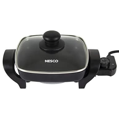 NESCO ES-08, Electric Skillet, Black, 8 inch, 800 watts