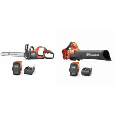 Husqvarna Power Axe 350i Cordless Electric Chainsaw & Leaf Blaster 350iB Battery Powered Cordless Leaf Blower