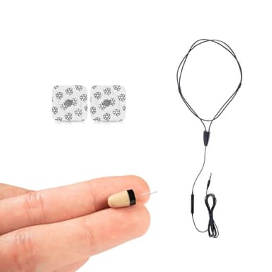 COOMAX Mini Hidden Spy Earphone Wireless Earpiece Headset Microphone Detection