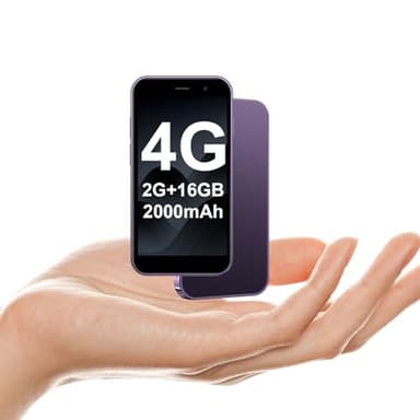 soyes Mini Phone 4G Unlocked World's Smallest Mini Smartphone 3.0'' Touch Screen Compact Mobile phone for Kids & Students 2000mAh battery Cell phone with Dual SIM Quad Core Face ID GPS 2GB+16GB Purple