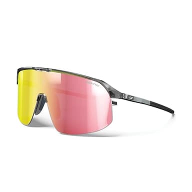 Julbo Density Performance Sunglasses - Black/Gray Frame - Pink Gold Lens (REACTIV 1-3 Light Amplifier)
