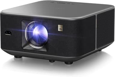 Yaber Smart Projector with Google TV, K3 990 ISO Lumens Projector with Wifi and Bluetooth, 30W JBL Speaker, Dolby Audio, Home/Outdoor Projector, Auto Focus & Obstacle Avoidance, Netflix 7000+app,Alexa