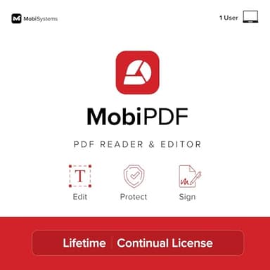 MobiPDF Lifetime - Professional PDF Editor for Windows | Edit, Sign & Convert PDFs | Best Adobe Acrobat Pro Alternative | Lifetime License