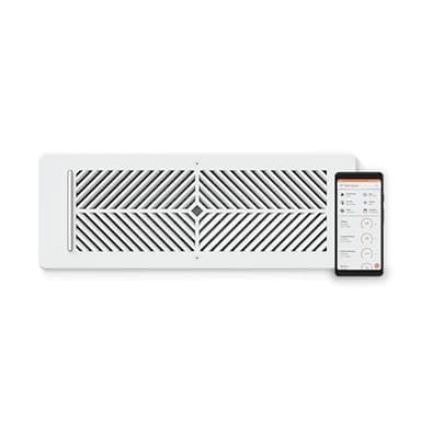 Flair Smart Vent 4x12 (White), AC Vent Cover for Floors, Walls and Ceilings.