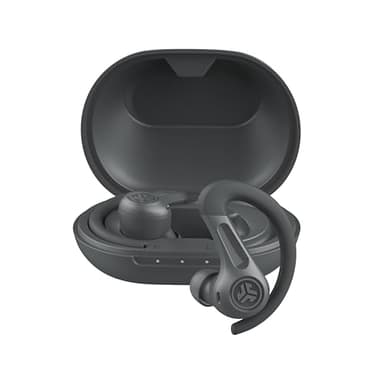 JLab JBuds Sport ANC 4 True Wireless Bluetooth Earbuds + Charging Case, Graphite, Swipe + Touch Controls, Hybrid Active Noise Cancelation, Multipoint Connect, Customized Settings App