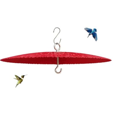 13" Bird Feeder Baffle, Metal Hummingbird Feeder Rain Guard, Metal Hanging Baffle Weather Guard Cover for Outside