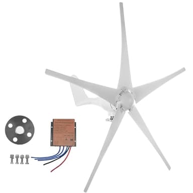 SmarketBuy Wind Turbine 1200W DC 12V Wind Generator with 5 Blades Winds Turbine Kit with MPPT Controller for Boats, Gazebos, Chalets, or Mobile Homes