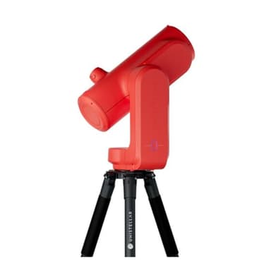 Odyssey PRO - UNISTELLAR Smart Telescope (with Eyepiece), 85mm f/3.9 (320mm) Digital & Computerized, App-Controlled Motorized Alt-Az, Enhanced Vision, RAW/FITS Export, 64GB, 5h Battery (Red)