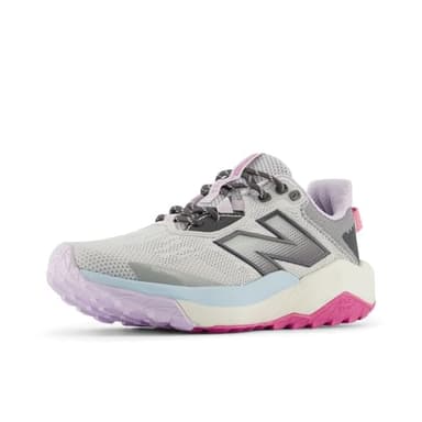 New Balance Women's DynaSoft Nitrel V6 Trail Running Shoe, Grey Matter/Magnet/Real Pink, 6 XW