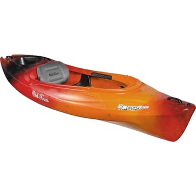 Old Town Vapor 10 Solo Sit-Inside Recreational Paddle Kayak, 10 ft, Lava
