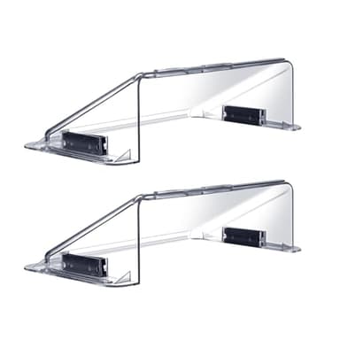 Adjustable Air Vent Deflector for AC,Ceiling, Wall, Floor, 9” to 14” Wide, Baseboard - Magnetic, Heat & Wind Blocker,Vent Covers for Central Conditioner, Heating, Refrigeration, Builder,2 Pack