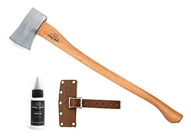 1844 Helko Werk Germany Classic Forester - 3.5 lb Felling Axe - Made in Germany Multi-Purpose Cutting and Felling Axe for Felling Trees, Splitting Wood - Head 3.5 lbs, Handle 31 in.(Forester) #10495