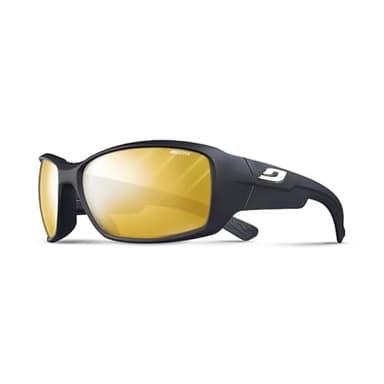 Julbo Whoops Performance Sunglasses, Matte Black/White Frame - REACTIV 1-3 Yellow Light Amplifier Lens