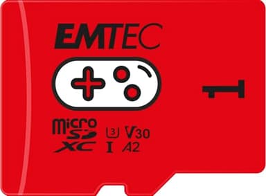 EMTEC 1TB Gaming Micro SD Card, MicroSDXC Memory Card for Nintendo-Switch, Wyze, GoPro, Dash Cam, Security Camera, 4K Video Recording, UHS-I A1 U3 V30 C10, up to 100MB/s (1 TB)