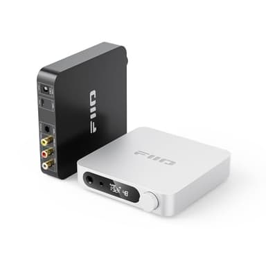FiiO K11 Desktop 1400W Power Balanced Headphone DAC & Amplifier 384kHz/24Bit DSD256 for Home Audio/PC 6.35mm/4.4mm/RCA/Coaxial/Optical (Silver)