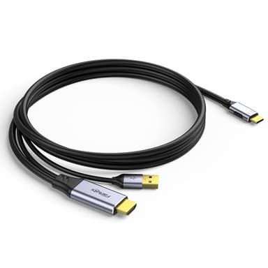 HDMI to USB C Adapter Cable 3.3ft 4K60Hz, Unidirectional HDMI System to Type C Monitor, for hdmi Source (Laptop, PC, Steam Deck Dock, PS4/5, Xbox) to Display on USBC Xreal Air, Nreal, Portable Monitor