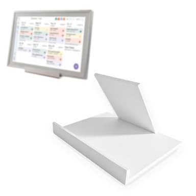 Compatible with Skylight Calendar Stand, Freestanding Desk Mount Holder for Skylight Calendar Max 27 Inch, Desktop Holder, Stable Base for Digital Calendar, Tool-Free Wall Mount Alternative (White)