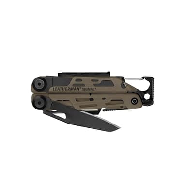 LEATHERMAN, Signal, 19-in-1 Multi-tool for Outdoors, Camping, Hiking, Fishing, Survival, Durable & Lightweight EDC, Made in the USA, Coyote Tan