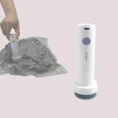 OVRRCSME Cordless Electric Vacuum Pump for Vacuum Storage Bags Travel Air PUM（Storage Bags Not Included in This Package）