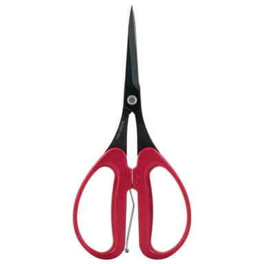 ALLEX Trimming Scissors for Gardening 7" - Japanese Floral Garden Scissors for Plants, Flowers, Herbs - Japanese Stainless Steel Blade with Non-Stick Coating - Spring Loaded Handle - Made in JAPAN