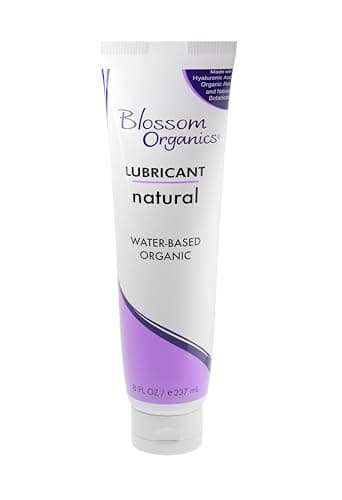 Blossom Lube Organics 8 Fl Oz, Personal Lubricant for Women, pH Balanced, Non-Irritating, Water Based Personal Lubricant, Free of Harsh Ingredients, Toy Friendly