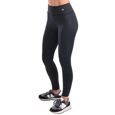 CompressionZ Compression Leggings for Women High Waisted Performance Tummy Control Gym, Pilates, Travel, Yoga, Workout Pants Black Medium