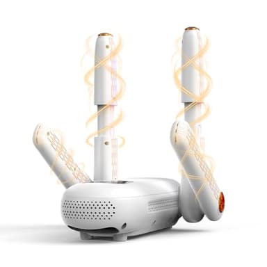 YsChois Boot Dryer, Shoe Dryer, Electric Gloves Warmer | Boost Mode, 4-Pipes with Timer, UV Light Sanitization & Odor Absorption, Quiet Portable Warmer for Ski Boots, Shoes, Gloves, Socks, Hats