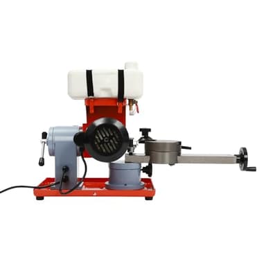 Saw Blade Sharpener Machine, 370W 110v Water Injection Rotary Angle Mill Grinder Electric Circular Saw Blade Sharpening Machine Pure Copper Motor Grinding w/Water Tank & Pipes for Carbide Plastics
