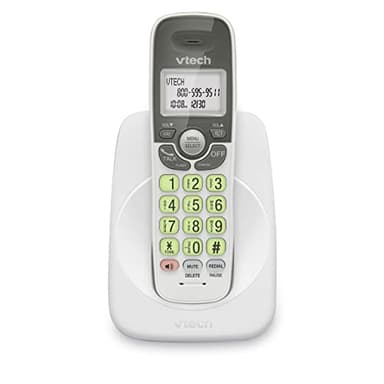VTech Cordless Phone with DECT 6.0, Full-Duplex Speakerphone, Lighted Display, Backlit Keypad, Caller ID/Call Waiting, Volume Control, Hearing Aid Compatible, Wall Mount | VG131 (White)