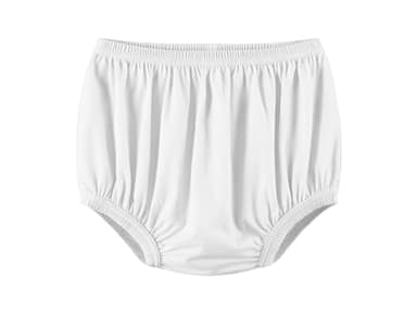 EEOST Adult Diaper Cover for Incontinence Noiseless Leak-Protection Underwear Plastic Pants Over Diapers Waterproof Rubber Pants (White, 5XL)