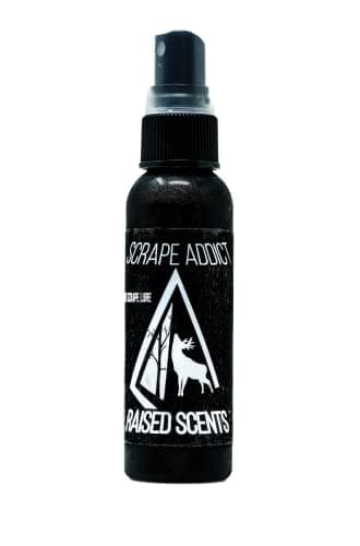 Raised Scents - Scrape Addict - 100% Natural Glands - Ultimate Scrape Starter - All Season Mock Scrape and Natural Scrape Scent (Spray)