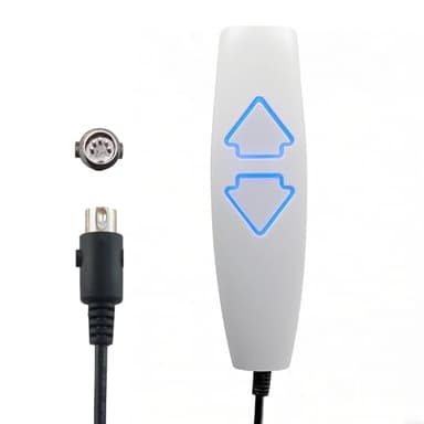 Fresayerd Lift Chair Remote Replacement, 5 Pin 2 Lighted Button Hand Control with 6Ft Cord for Power Lift Recliner Chairs Accessories, Recliner Control Replacement Parts