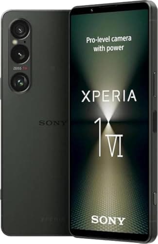 Sony Xperia 1 VI XQ-EC72 5G Dual 512GB 12GB RAM Factory Unlocked (GSM Only | No CDMA – not Compatible with Verizon/Sprint) Global Version Smartphone – Khaki Green