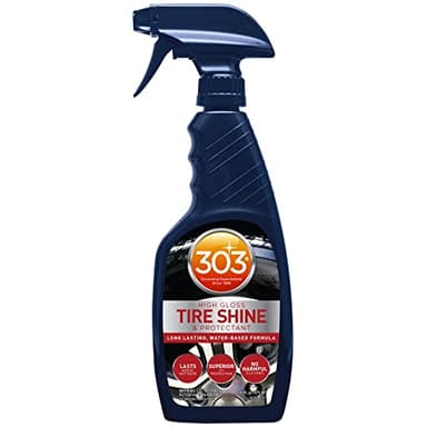303 Products High Gloss Tire Shine And Protectant - Long Lasting, Water Based Formula - Lasts For Weeks - No Harmful Silicones - Lasts Weeks Not Days, 16 fl. oz. (30395CSR) Packaging May Vary