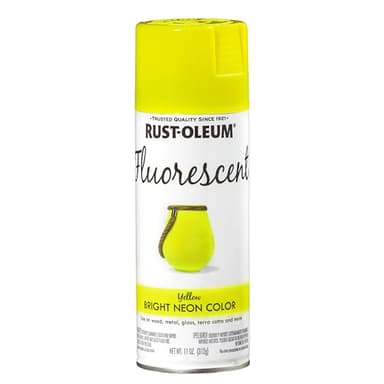 Rust-Oleum 342571 Specialty Fluorescent Spray Paint, 11 oz, Yellow