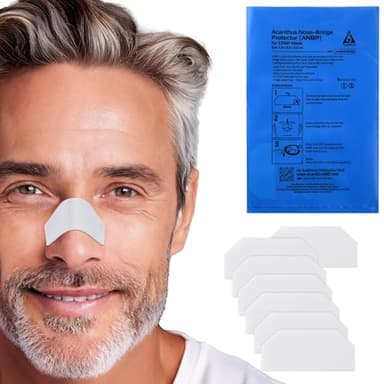 Acanthus - CPAP Nose Bridge Protector - Silicone CPAP Mask Cushion for Nasal Skin Protection - Reusable Latex-Free - CPAP Accessories Mask Liner - Pack of 10