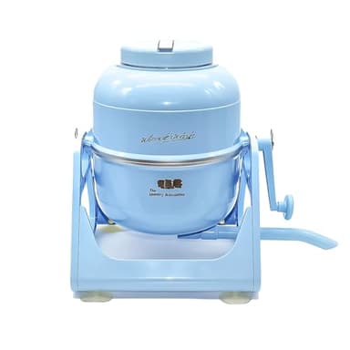 WonderWash Portable Washing Machine for Apartment & Tiny Spaces - Manual Hand Clothes Washer with Retro Design - Clean Laundry Anywhere with Our Countertop, Non-Electric, Small Washer - Blue