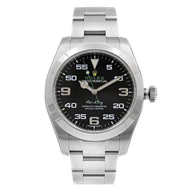 Rolex Air King Black Dial Stainless Steel Men's Watch 116900BKAO