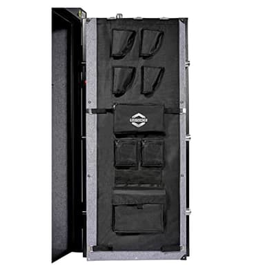 RAYMACE Gun Safe Door Panel Organizer 16.5W*47H, Adjustable Width to 22 inch, Pistols and Documents Storage Solution