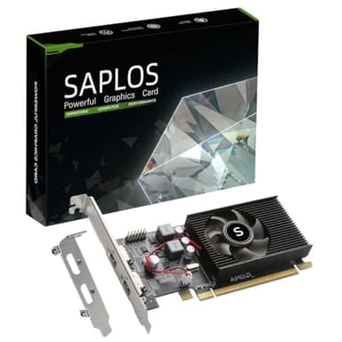 SAPLOS Radeon HD 6570 Graphics Card, Dual HDMI, 1G GDDR3 64-bit, Video Cards PC, Low Profile, Computer GPU, PCI Express x 16, 60W Low Power, Plug & Play, DirectX 11