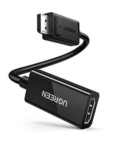 UGREEN DisplayPort to HDMI Adapter 4K@60Hz DP to HDMI Male to Female Converter Video Display Cord Compatible with AMD NVIDIA Dell HP PC Laptop HDTV Monitor Projector Computer