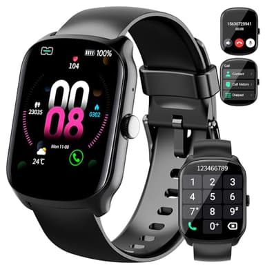 Smart Watch for Men Women, 1.95"HD Curved Screen Smartwatch (Dial/Answer Calls), Heart Rate Sleep Monitor Fitness Smartwatch, 112+Sports Modes Activity Trackers,IP68 Waterproof Watches for Android iOS