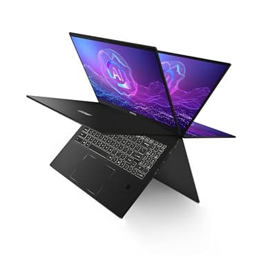 msi Summit A16 AI+ (2025) 16” QHD+ 165Hz 2-in-1 Touchscreen Laptop: AMD Ryzen AI 9-365, Radeon Graphics, 32GB LPDDR5x, 1TB NVMe SSD, 360 Flip, Pen, Win 11 Home: Ink Black A3HMTG-205US