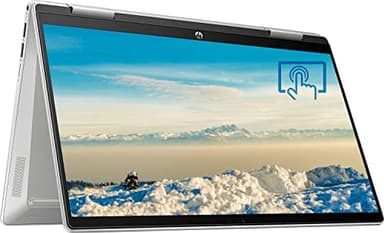 HP Pavilion x360 Laptop, 14” FHD 2-in-1 Touch-Screen Laptop, Intel Core i5-1235U, 8GB RAM, 512GB PCIe SSD, Bluetooth, Webcam, Backlit KB, Windows 11 H +GM Accessories, Silver