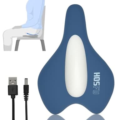 Kegel Exerciser for Men, Sit-On-Top Kegel Exerciser,Used for Bladder Support Tightening and strengthening Muscle Control Training, Endurance Muscle Recovery, and Kegel Relaxation Training（Blue）