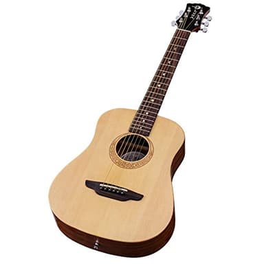 Luna Safari Series Muse Spruce 3/4-Size Travel Acoustic Guitar - Natural